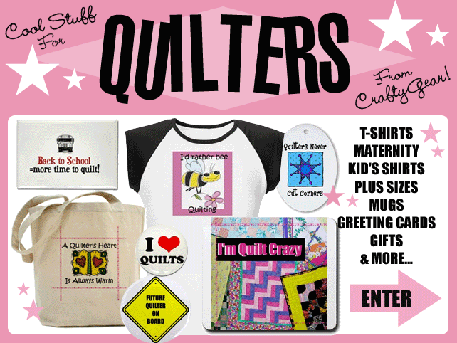 CraftyGear - Quilting T-shirts, Gifts for Quilers and Quilting Themed Apparel